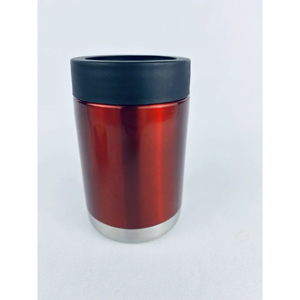 Fireball Red‎ Metal Can Chrome Koozie - Thermo-Insulated - Tumbler Bar